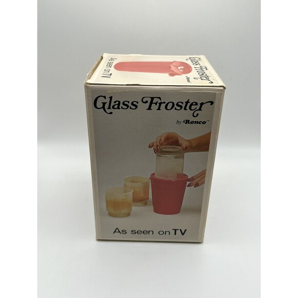 Vintage Ronco Glass Froster In Box 1975 As Seen On TV Empty Canister Used - Picture 9 of 9
